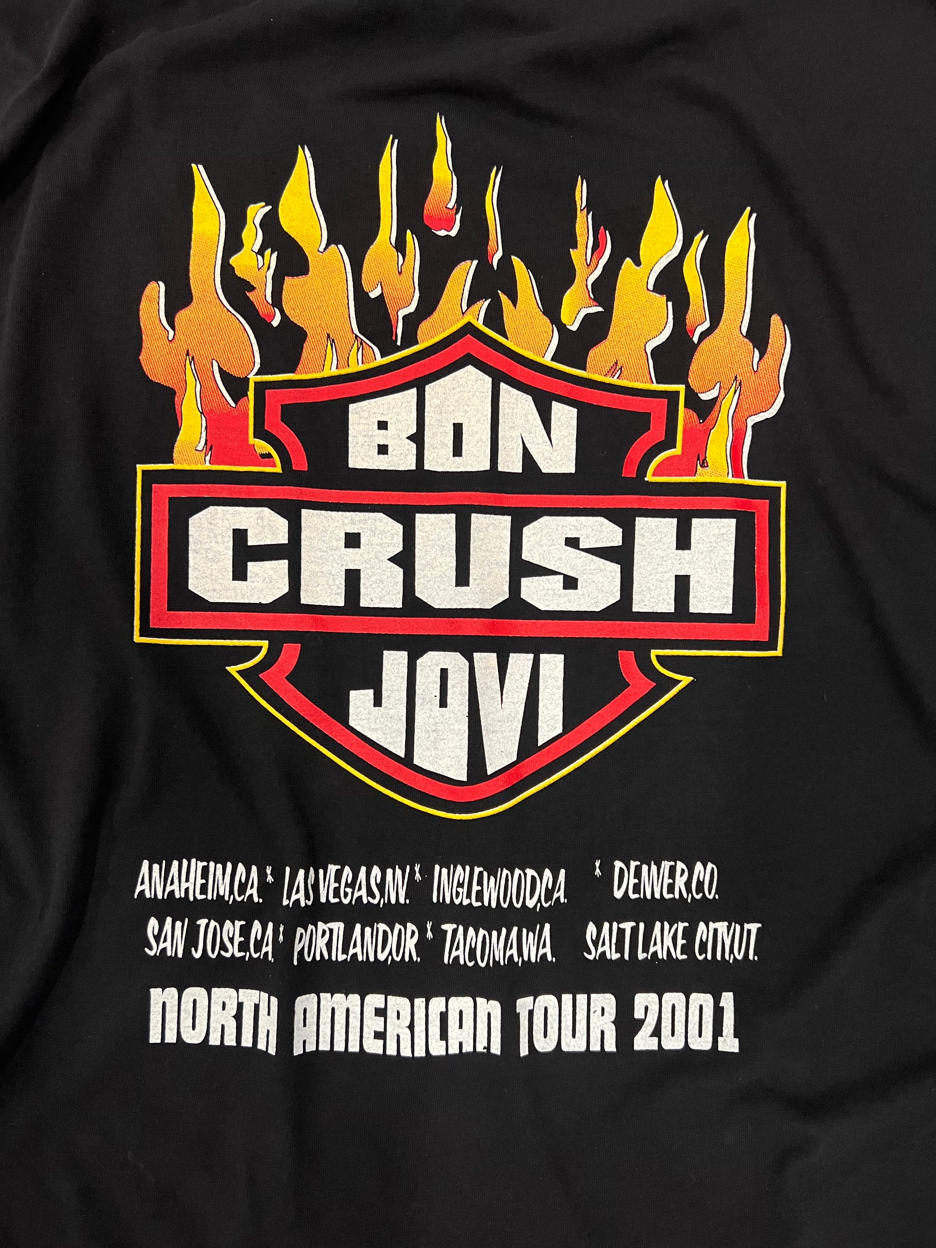 2001 Bon Jovi North American Crush Tour Tee