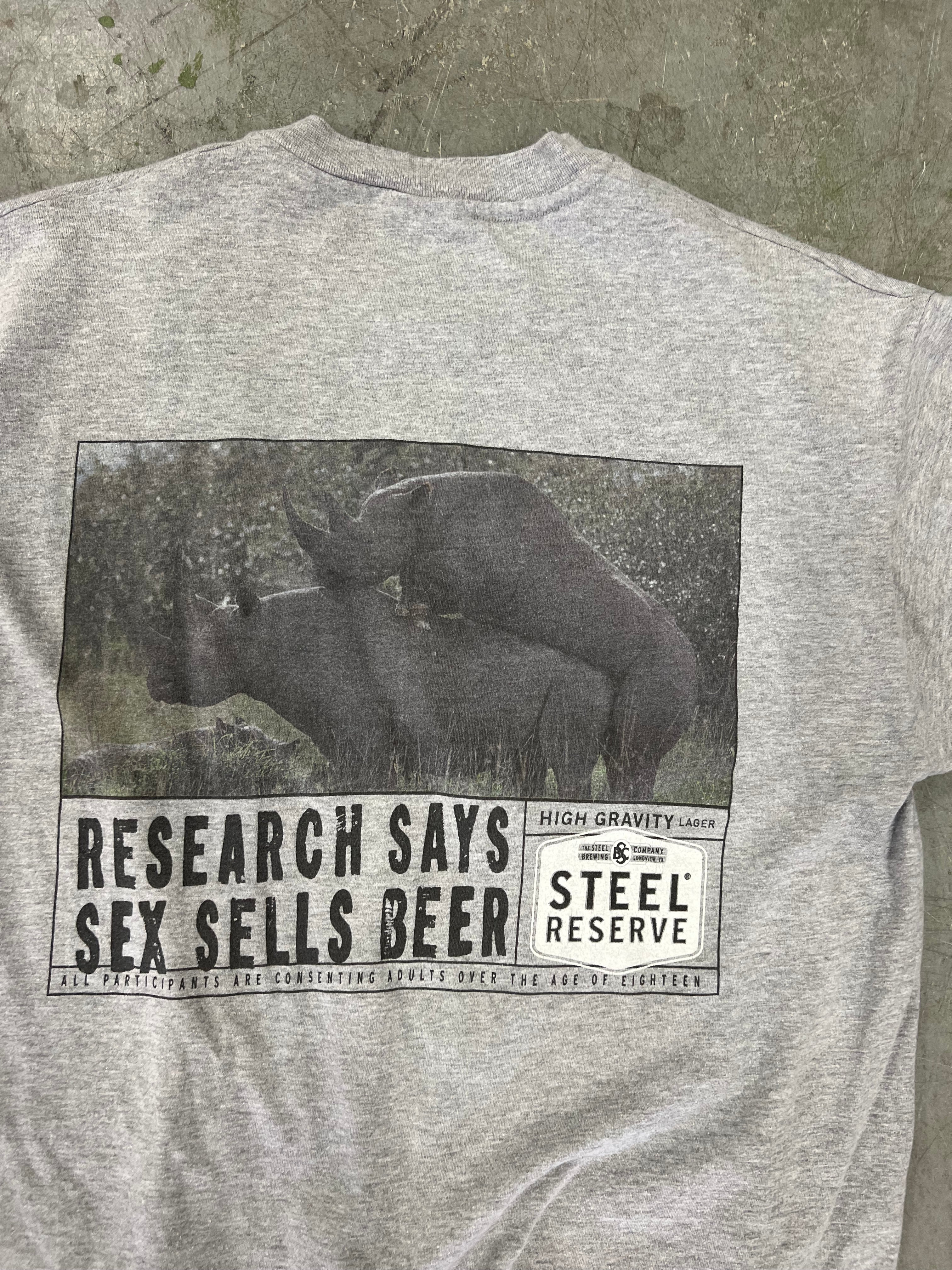 1998 Steel Reserve Malt Liquor Sex Sells Promo Tee