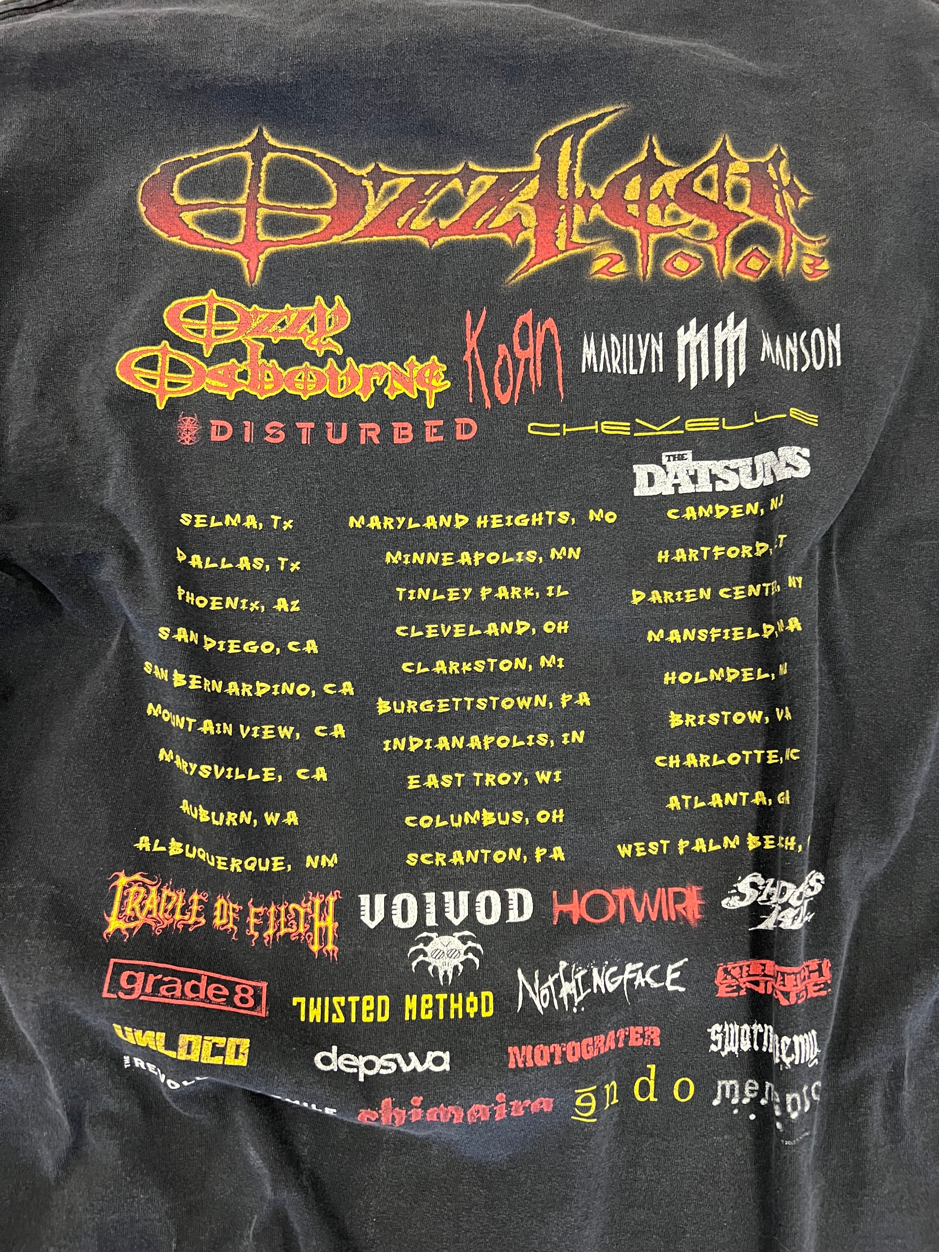 2003 Ozzy Osbourne Ozzfest Tour Tee