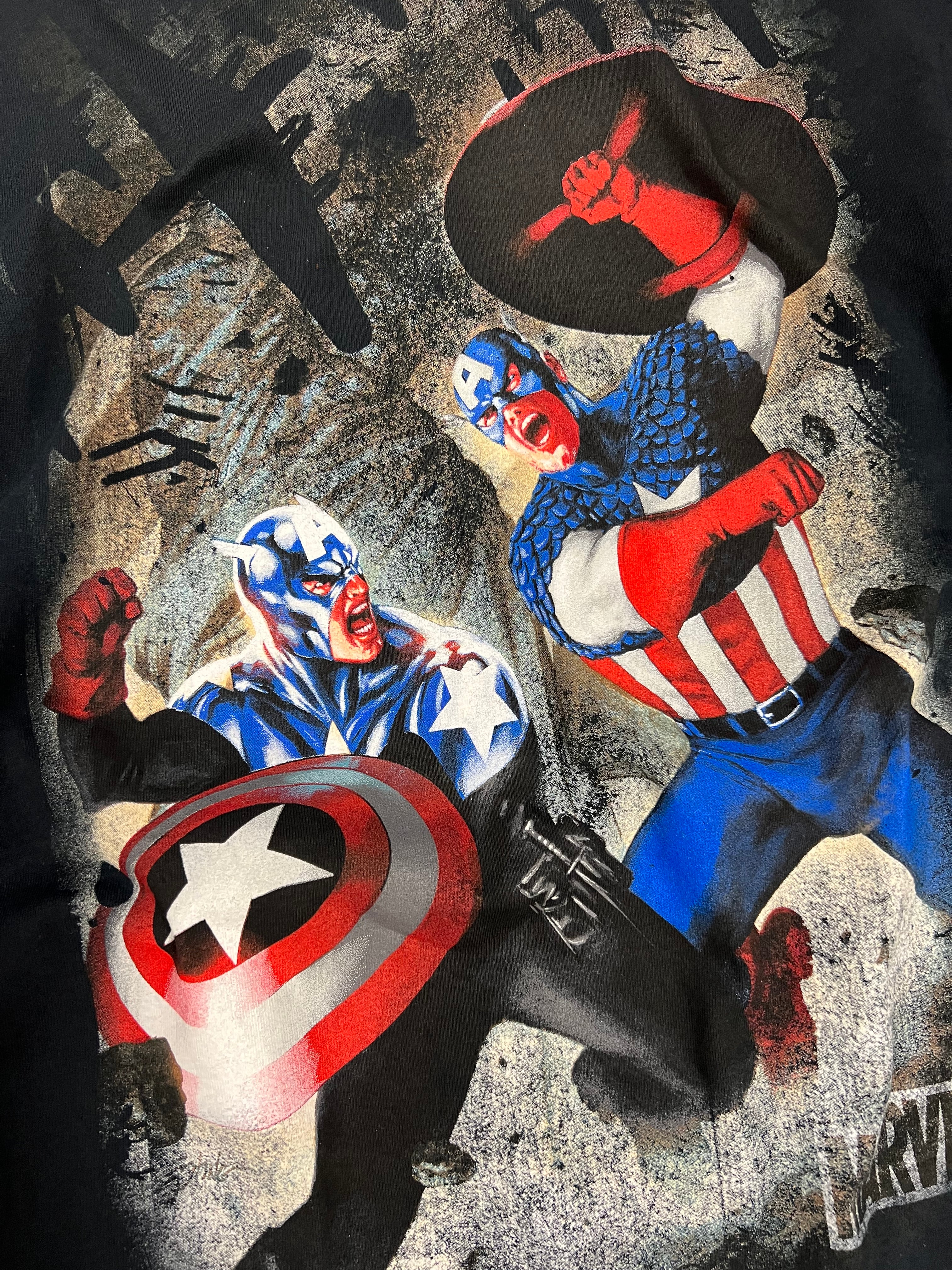 2009 Captain America Vs. Captain America Marvel Tee