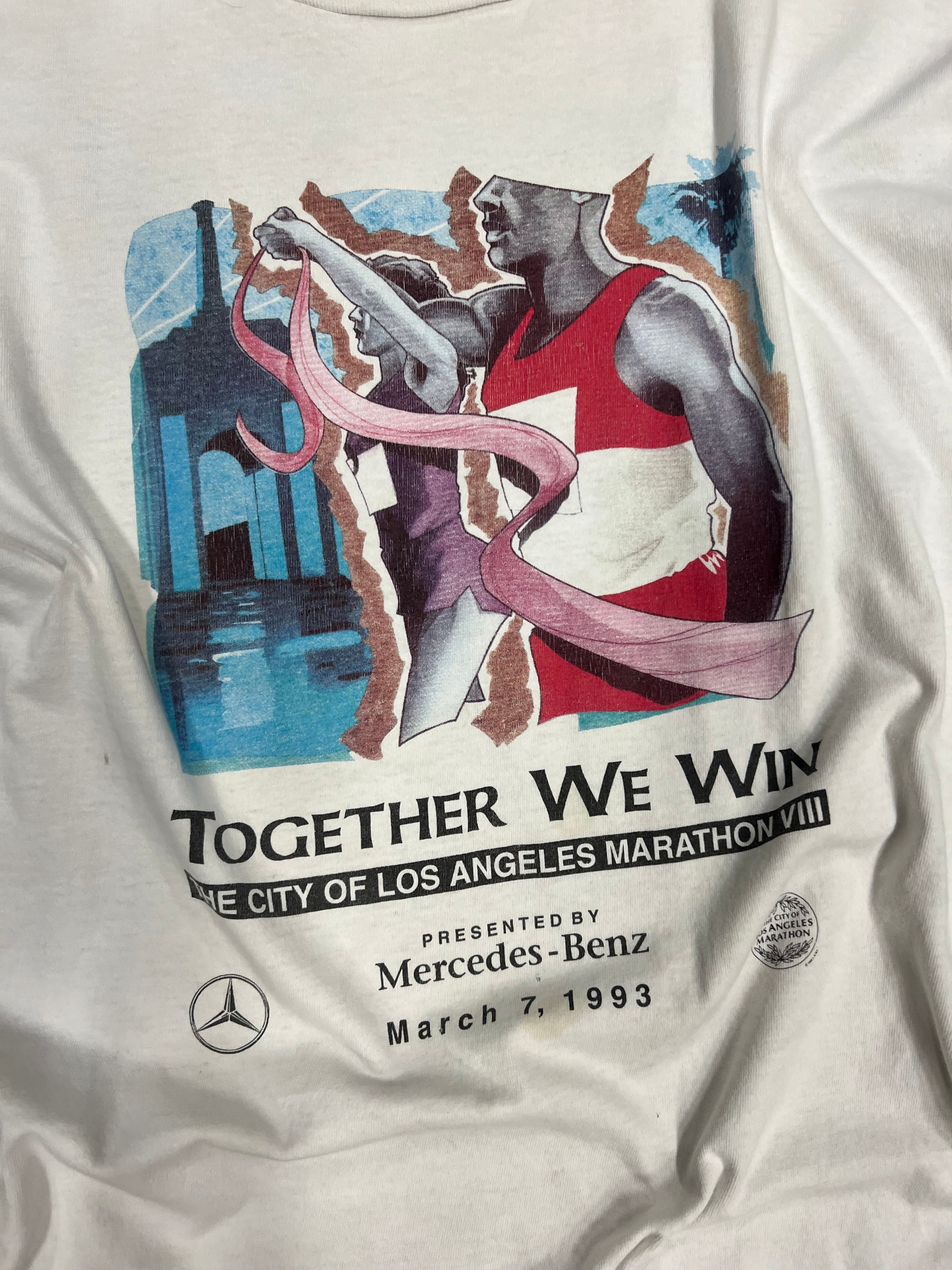 1993 Los Angeles Marathon X Nike X Mercedes Benz Promo Tee