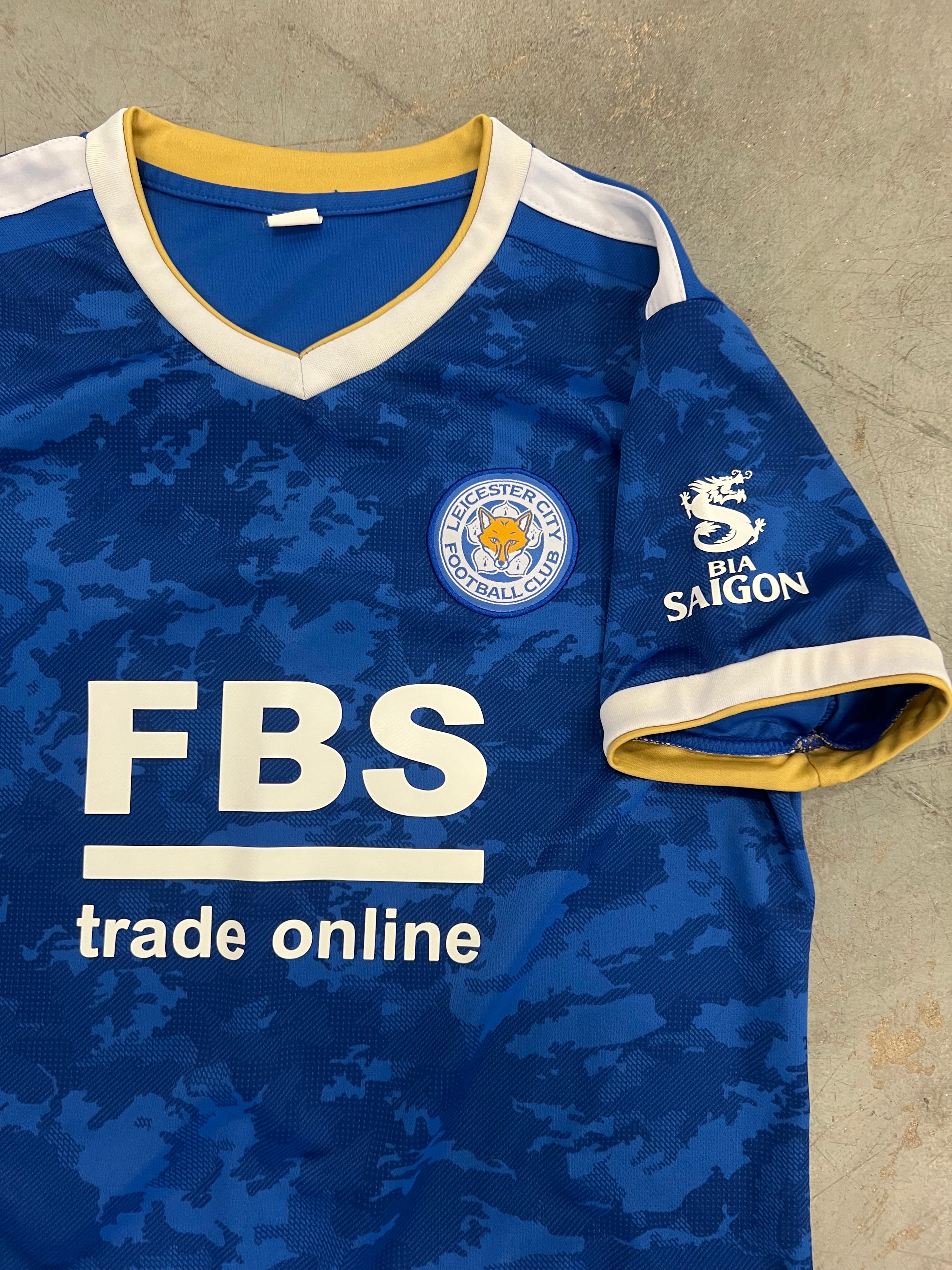 Leicester City F.C Camo Home Soccer Kit Jersey