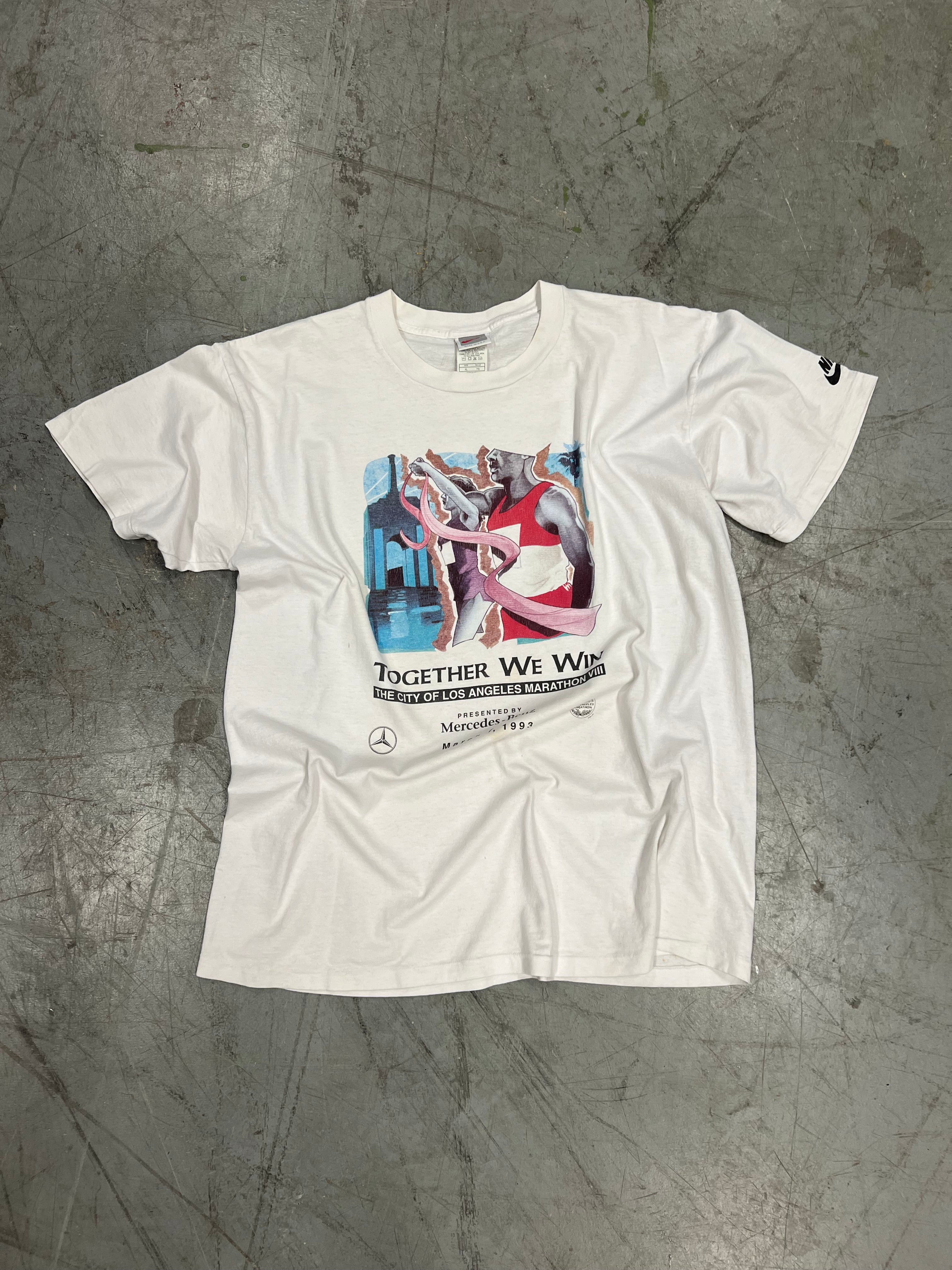 1993 Los Angeles Marathon X Nike X Mercedes Benz Promo Tee