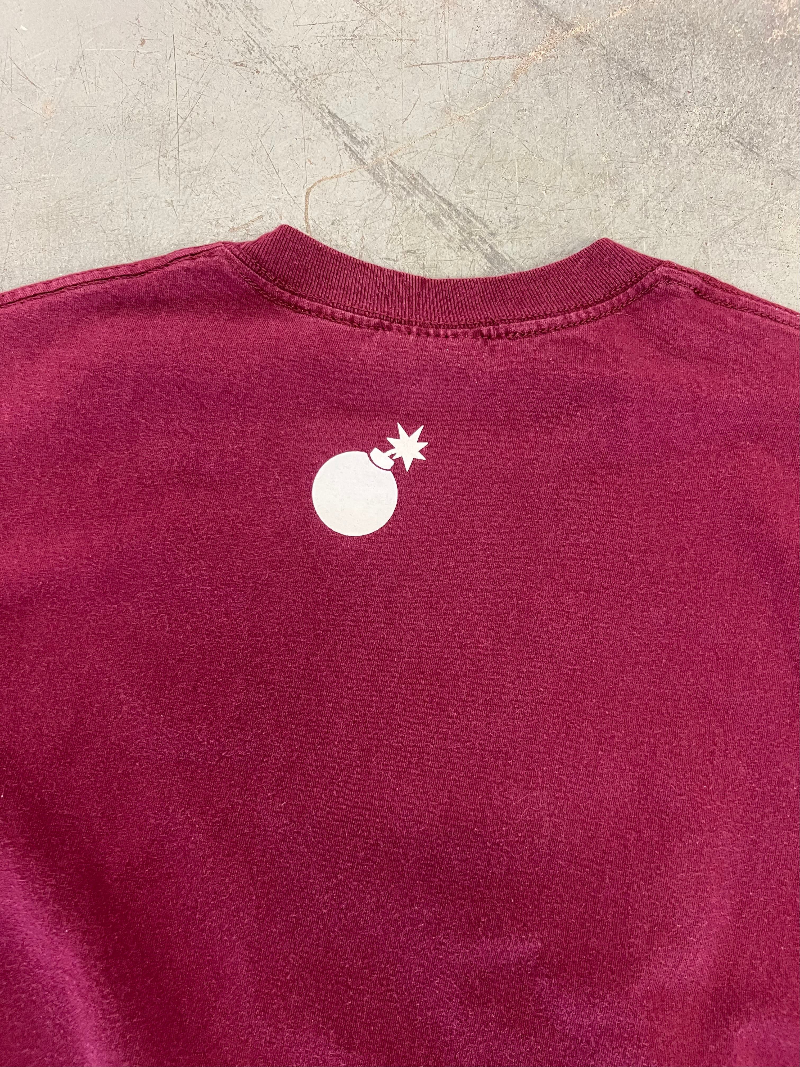 The Hundreds Burgundy Spellout Tee