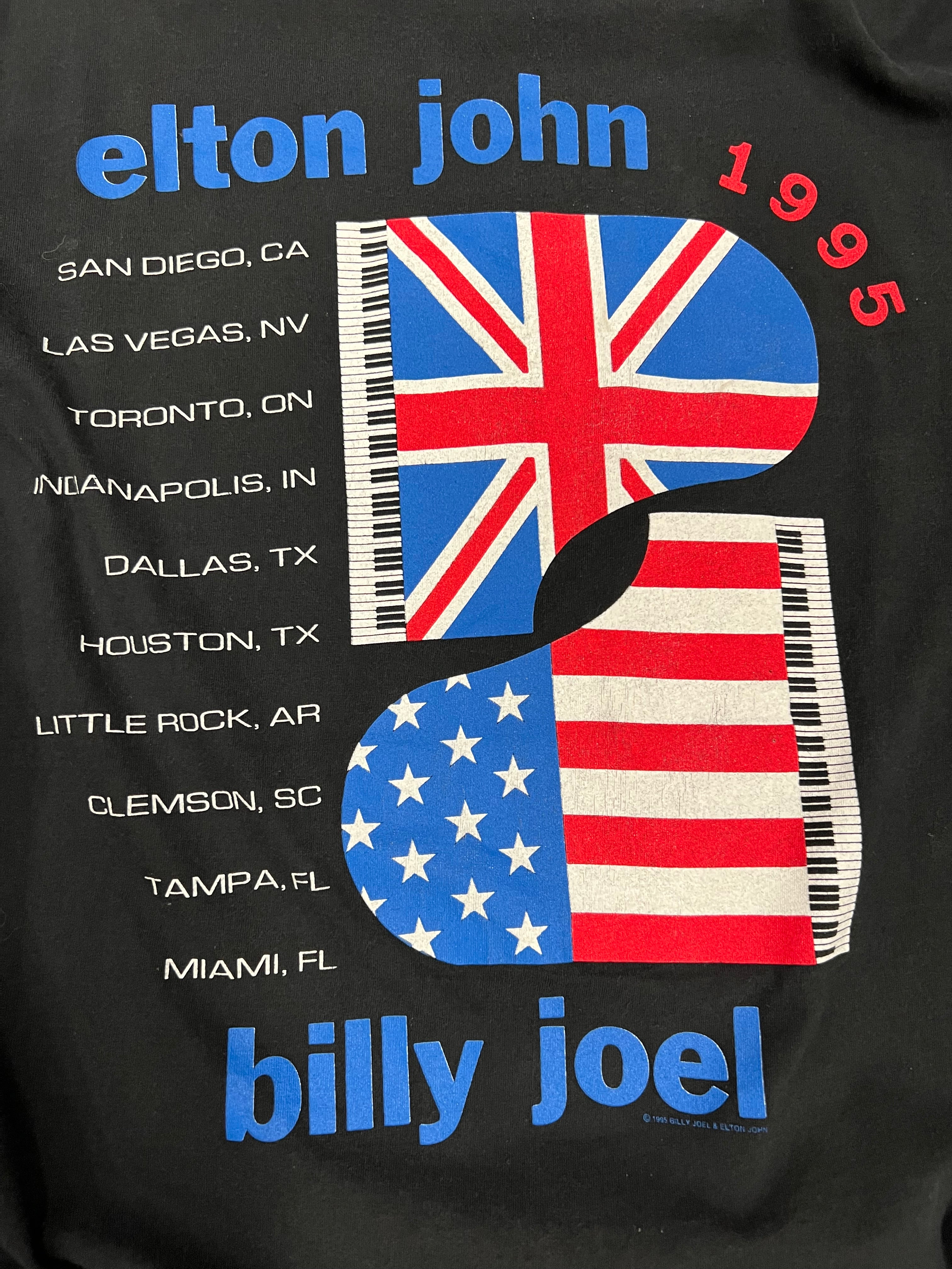 1995 Elton John X Billy Joel Tour Tee