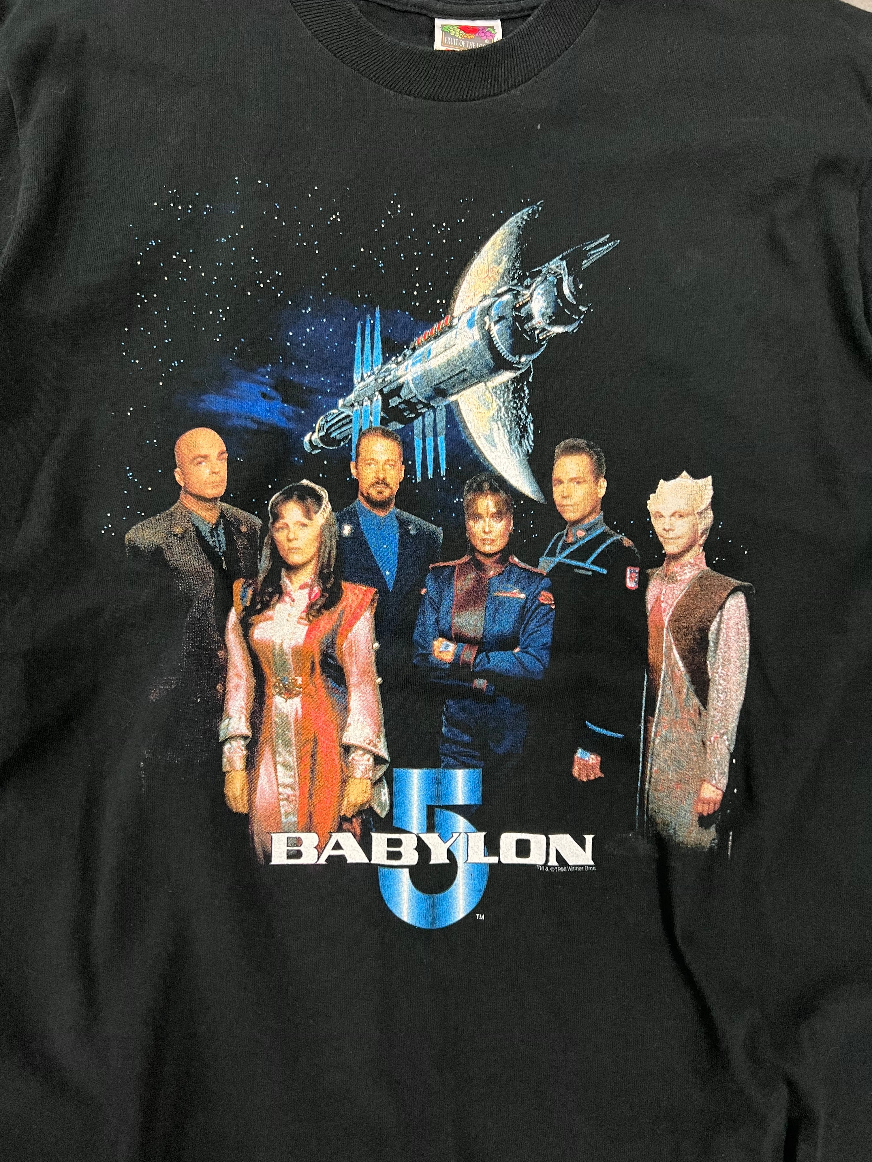 1998 Warner Bros Babylon 5 Movie Promo Tee