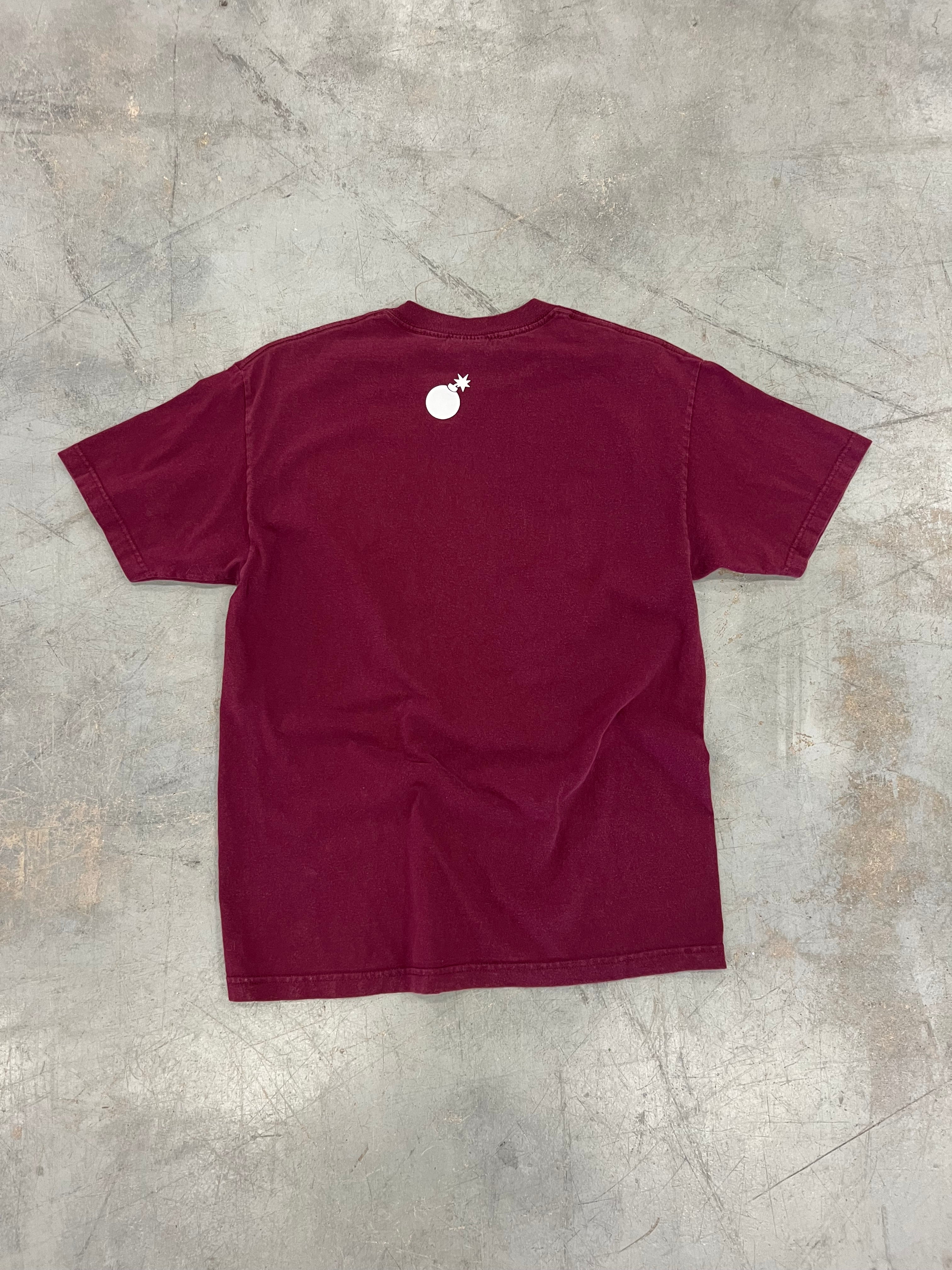 The Hundreds Burgundy Spellout Tee