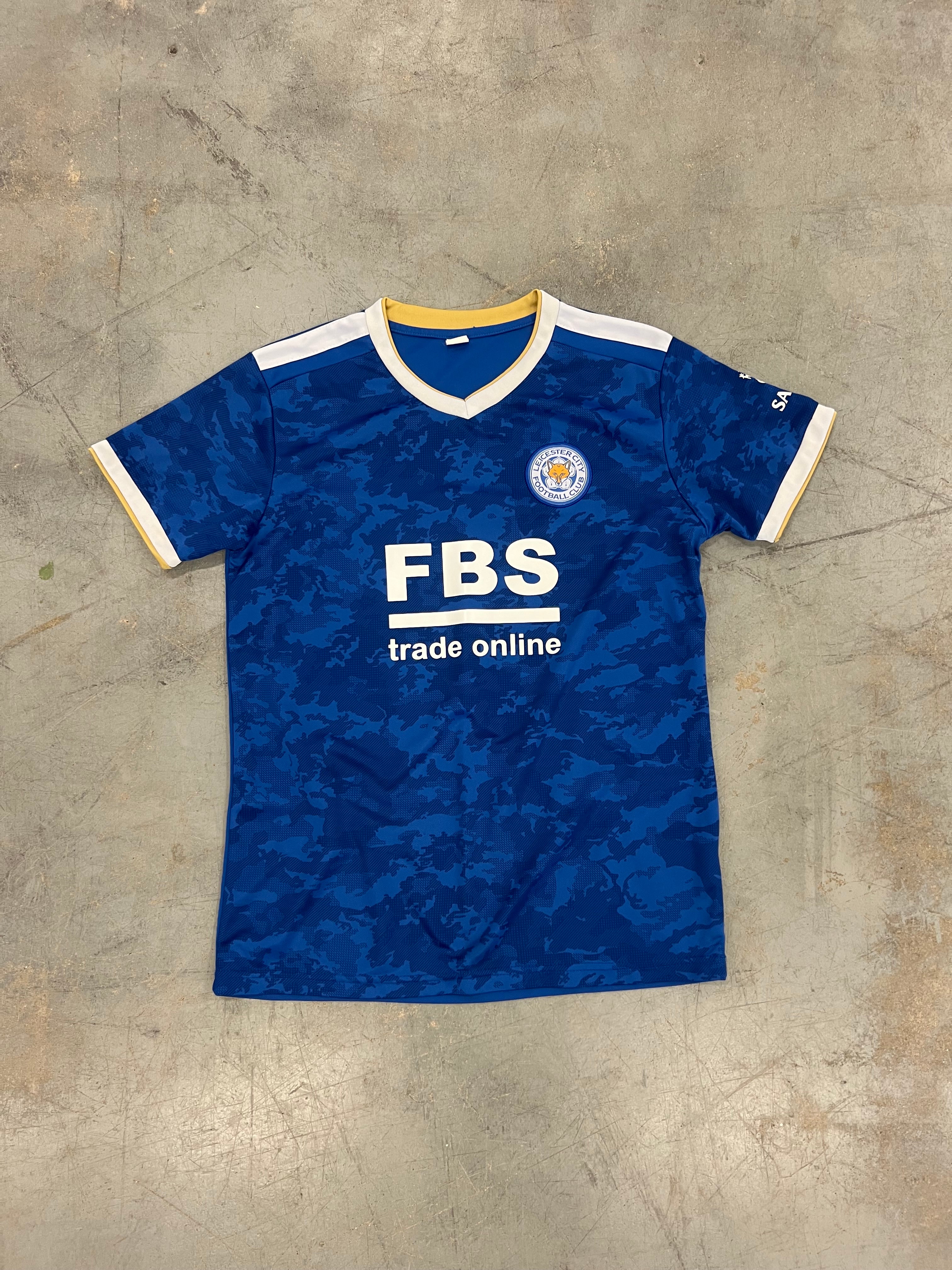 Leicester City F.C Camo Home Soccer Kit Jersey