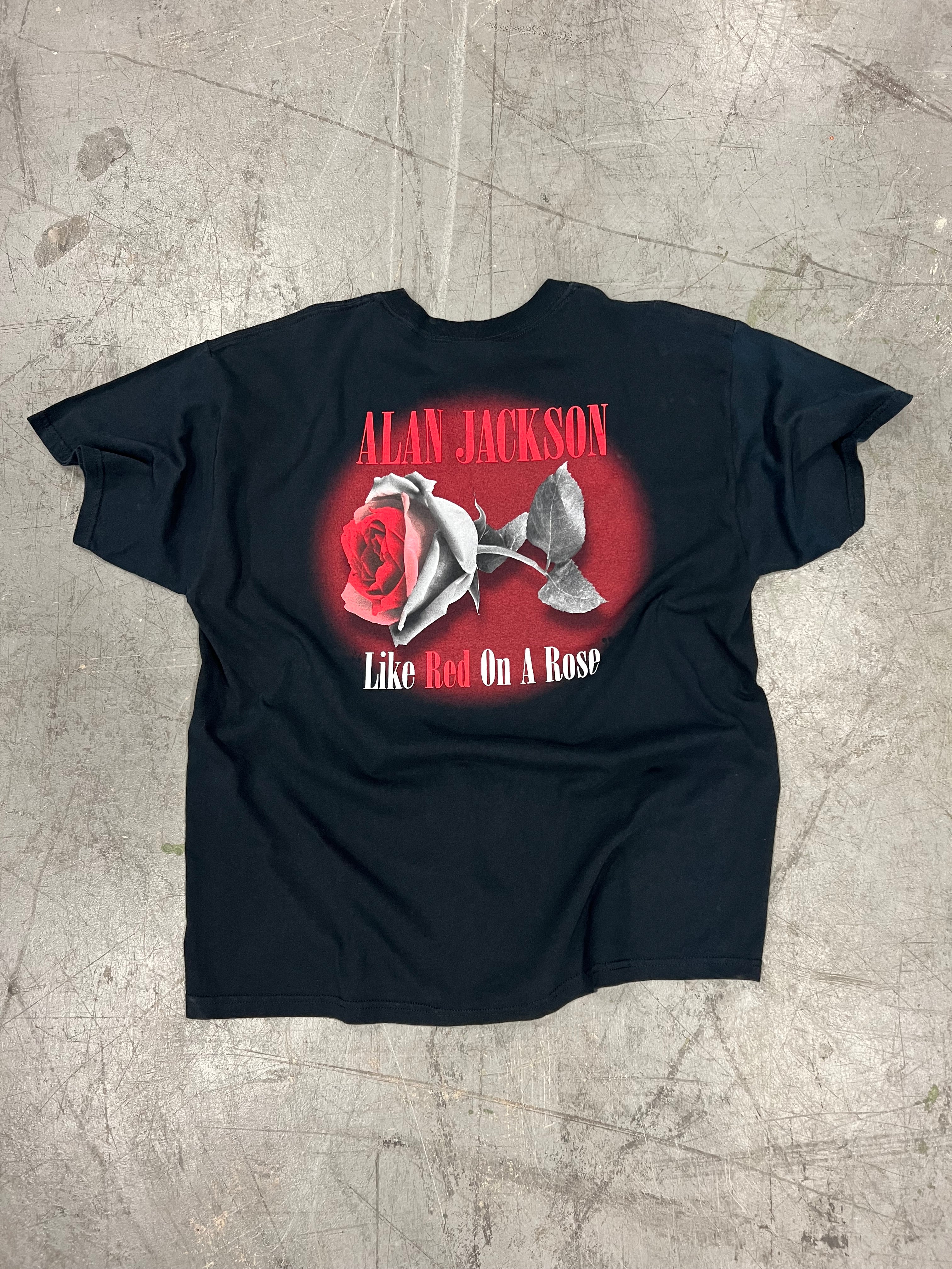 2006 Alan Jackson Like Red On A Rose Album Promo Tee