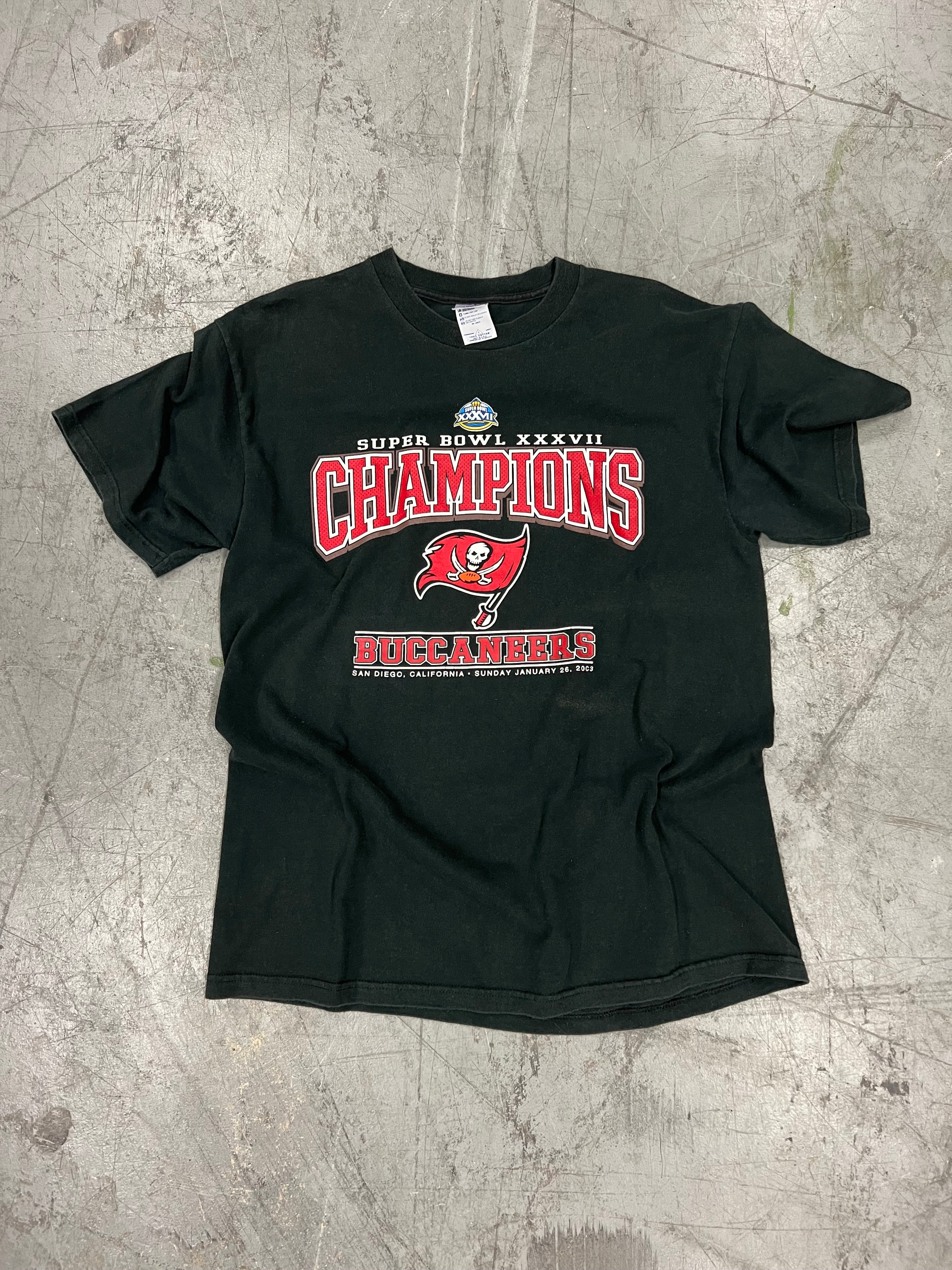 2003 Tampa Bay Buccaneers Super Bowl 37 Champions Tee