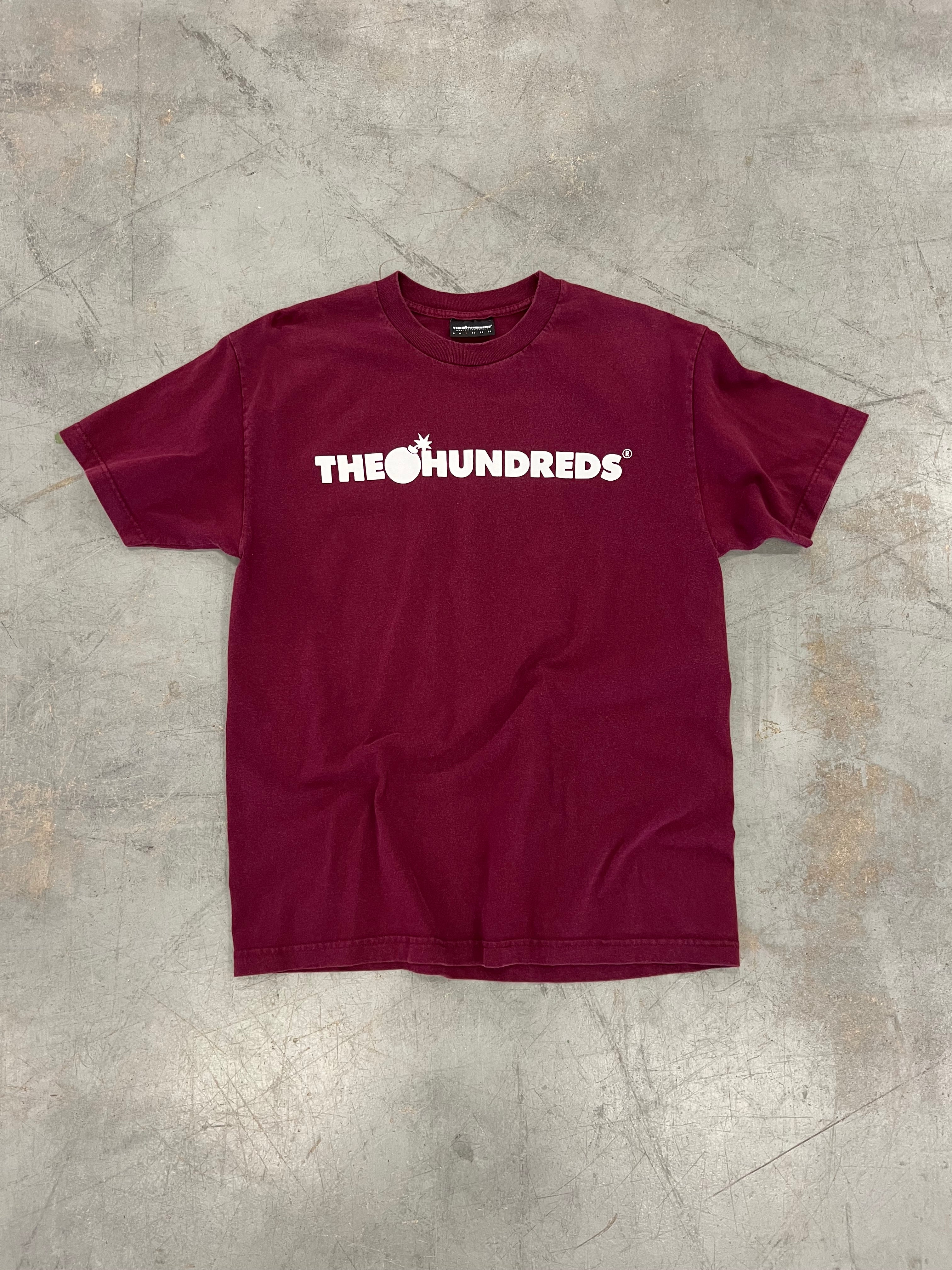 The Hundreds Burgundy Spellout Tee