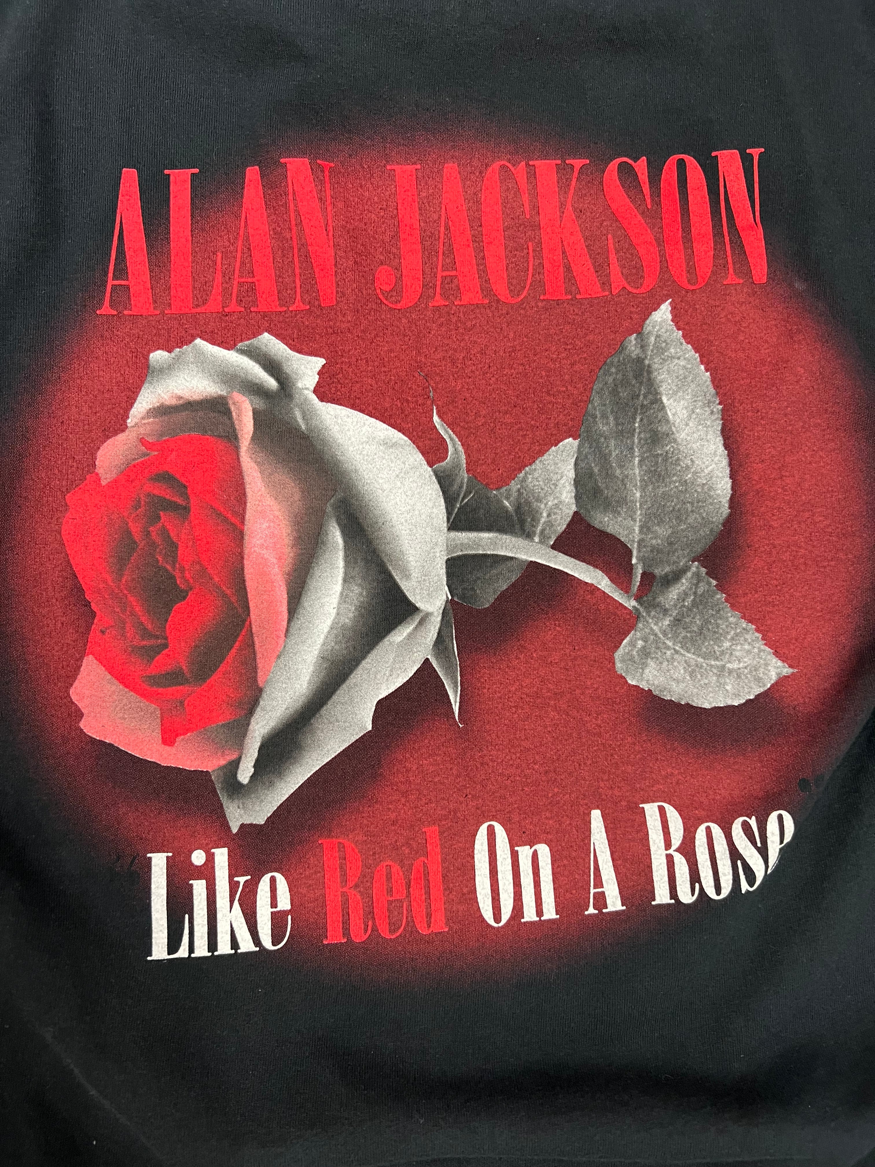 2006 Alan Jackson Like Red On A Rose Album Promo Tee